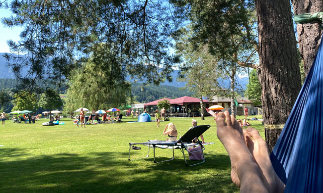 In der H&auml;ngematte